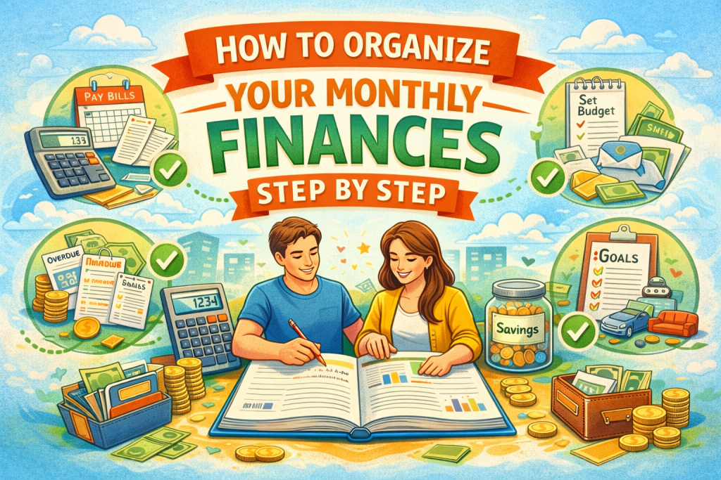 How to Organize Your Monthly Finances Step by Step