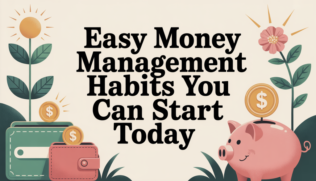 Easy Money Management Habits You Can Start Today